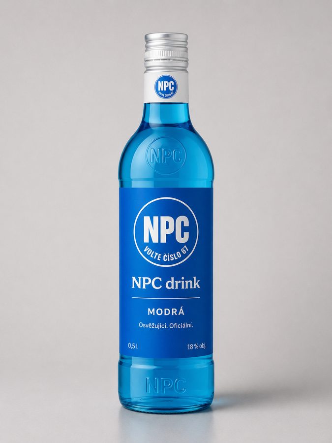 NPC drink Modrá — limitovaná edice